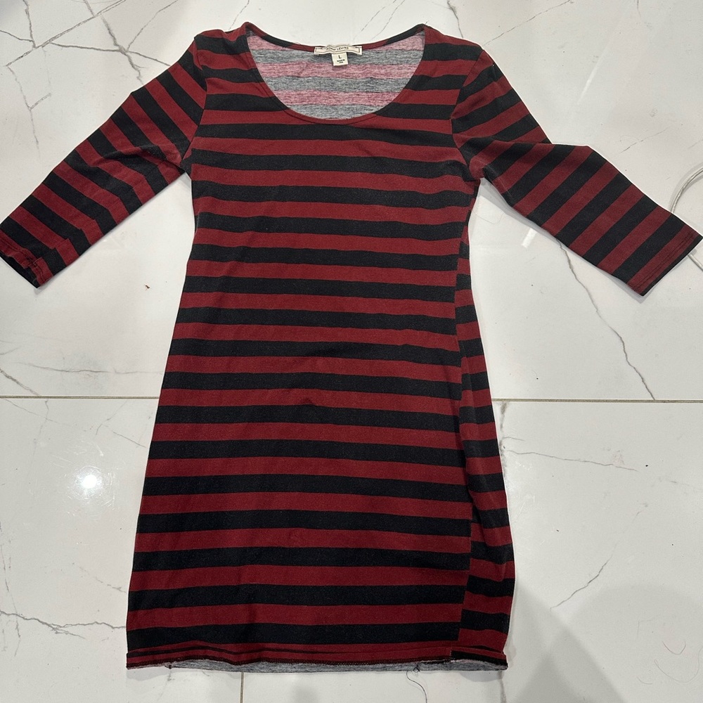 Striped Adam Levine dress